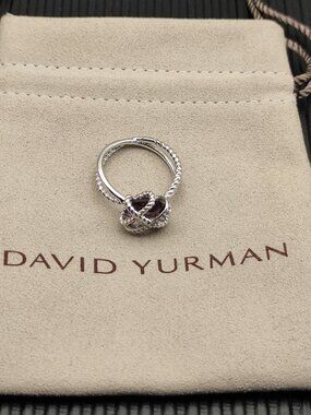 David Yurman 925 Silver Rings with Original Pouch
